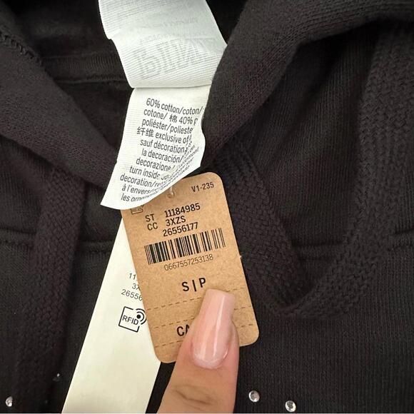 Victoria Secret Bling Hoodie and Biker shorts Set - Picture 5 of 6